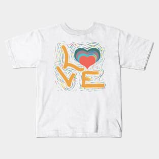 Love Pride Gay Rainbow Lgbt Kids T-Shirt